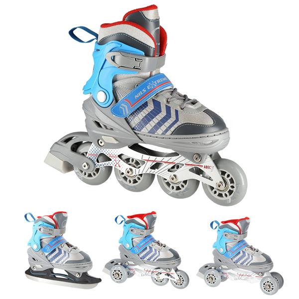 Roller Skates  4  1 Nils Extreme NH18192 No 34-38 Grey/Blue