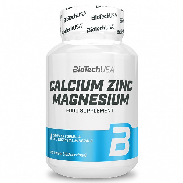   Biotech USA Calcium Zinc Magnesium 100tabs 101471